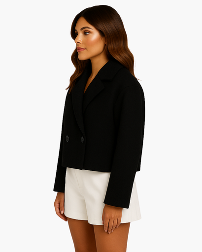 Veste Courte Oversize Femme – Élégant Manteau d’Hiver Chic et Confortable