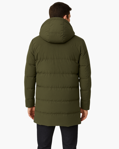 Parka D’Hiver Matelassée pour Homme | Coupe Longue & Capuche