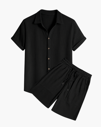 Zomerset Homme – Chemise Légère à Manches Courtes et Short Assorti