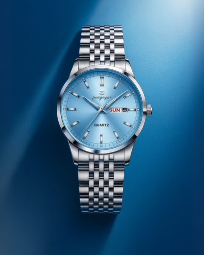 Montre Classique avec affichage du jour et de la date pour homme