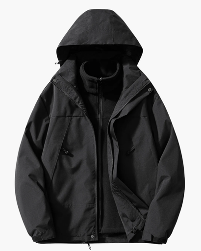 Veste d’Hiver 3 en 1 pour Homme | Imperméable, Chaude et Respirante