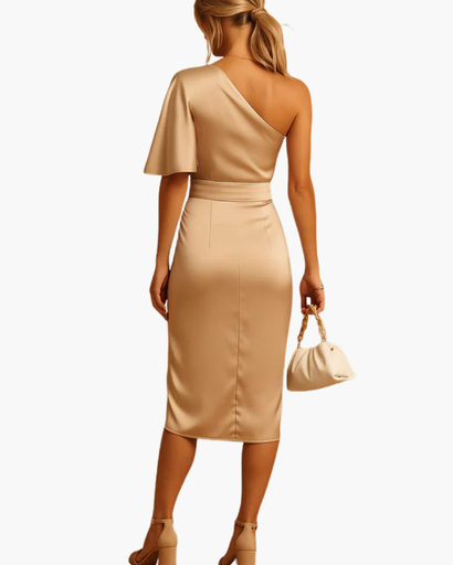 Robes élégante femme sans manches avec ceinture nouée
