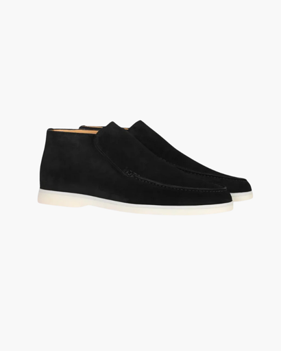 Mocassins montants homme avec finition soignée