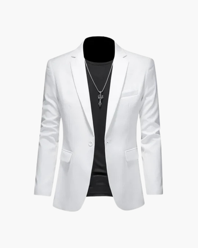 Blazer homme à un bouton et revers classiques