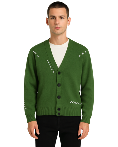 Cardigan en Laine de Lapin pour Homme – Style Décontracté & Moderne