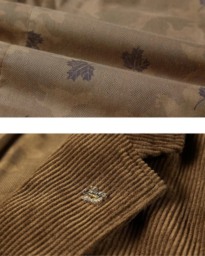 Blazer Homme en Velours Côtelé 100% Coton (Corduroy) – Élégant & Intemporel à Deux Boutons
