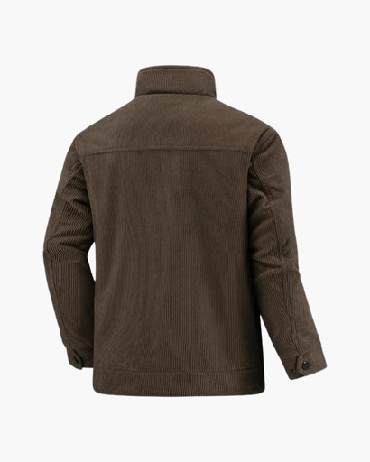 Veste homme zippée en velours côtelé