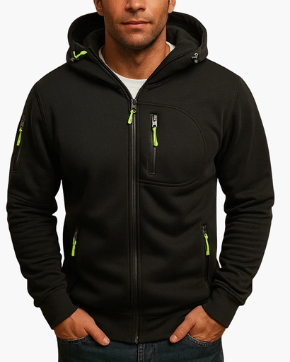 Veste à Capuche Homme – Zippée – Style Sport & Urbain