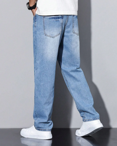 Jeans Décontracté Homme – Coupe Classique Polyvalente
