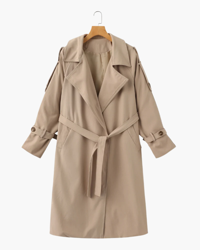 Trench Femme Élégant avec Ceinture Ajustable