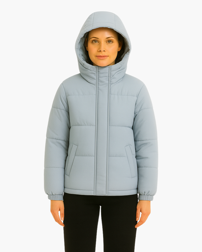 Doudoune Femme Matelassée avec Capuche – Légère, Chaude et Confortable