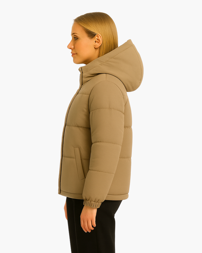 Doudoune Femme Matelassée avec Capuche – Légère, Chaude et Confortable