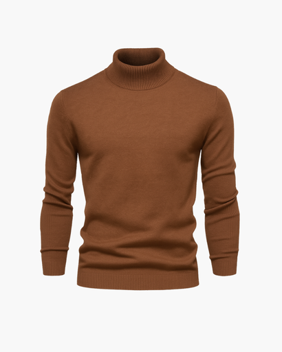 Pull Col Roulé à Maille Fine