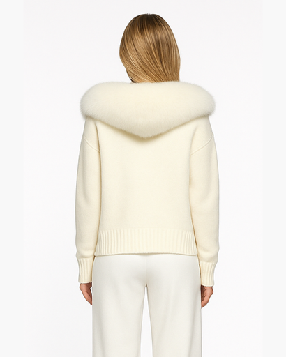Gilet Femme Zippé avec Col en Fourrure – Chaud & Élégant Hiver  Jo