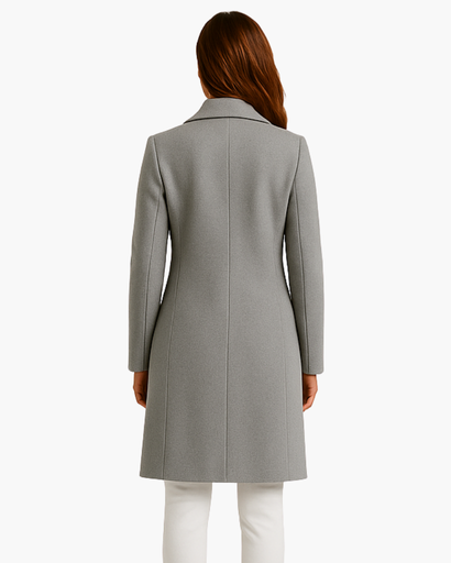 Manteau Long Élégant Femme – Double Boutonnage, Chic et Intemporel