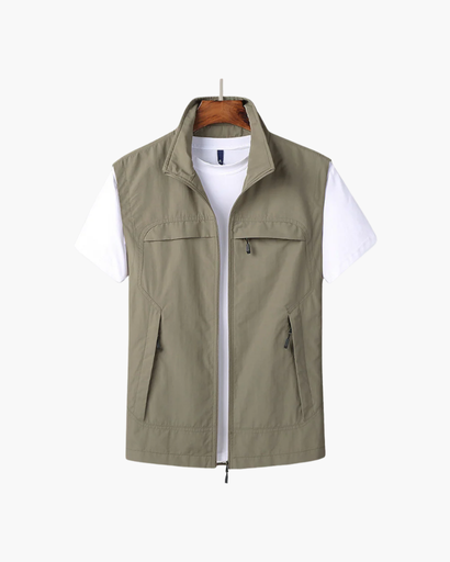 Gilet sans manches pour homme – Élégance légère et fonctionnelle