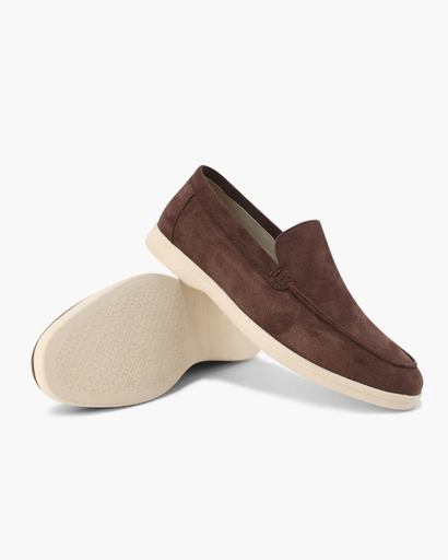 Mocassins à finition veloutée