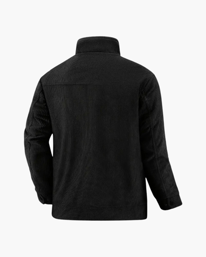 Veste homme zippée en velours côtelé