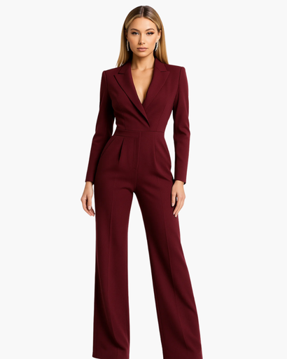 Combinaison Pantalon Élégante pour Femme – Style Tailleur Chic et Moderne