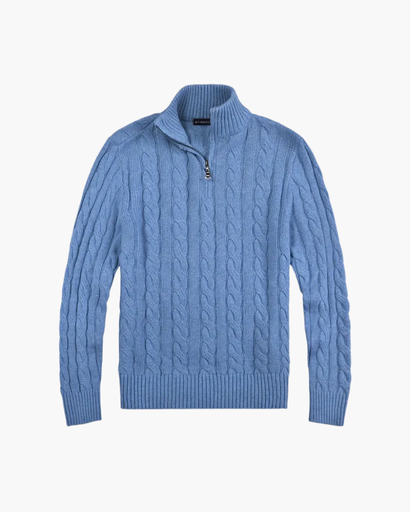 Pull Old Money avec col zippé