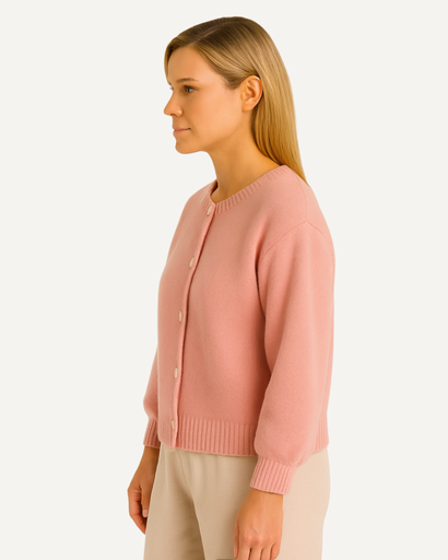 Gilet Femme en Maille Douce – Manches Bouffantes & Style Élégant
