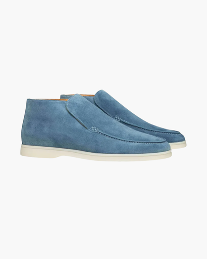 Mocassins montants homme avec finition soignée