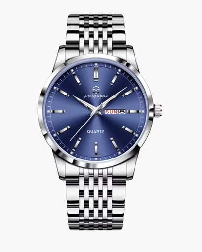 Montre Classique avec affichage du jour et de la date pour homme