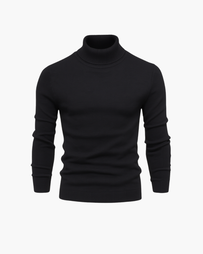 Pull Col Roulé à Maille Fine