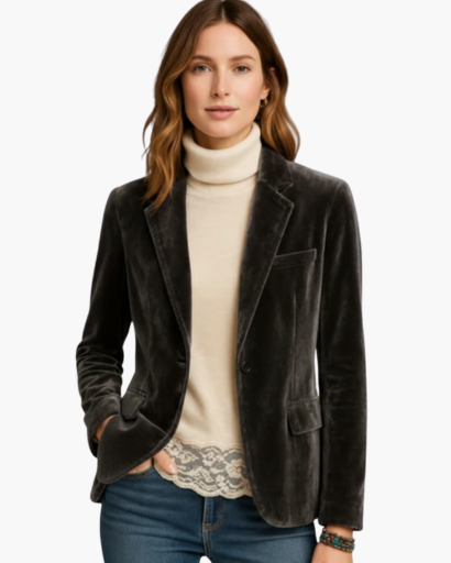 Blazer Femme en Velours | Élégance Intemporelle