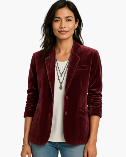 Blazer Femme en Velours | Élégance Intemporelle