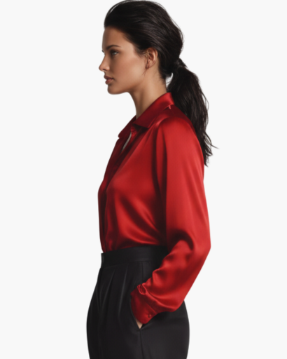 Blouse Femme Lin Manches Longues – Fluide & Brodée | Style Bohème Élégant
