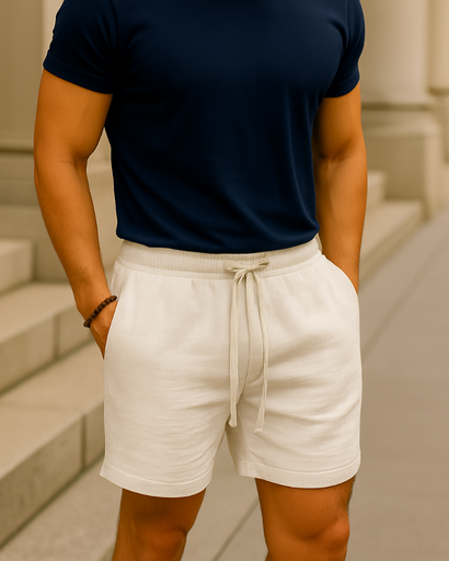 Short Homme Décontracté – Taille Élastique