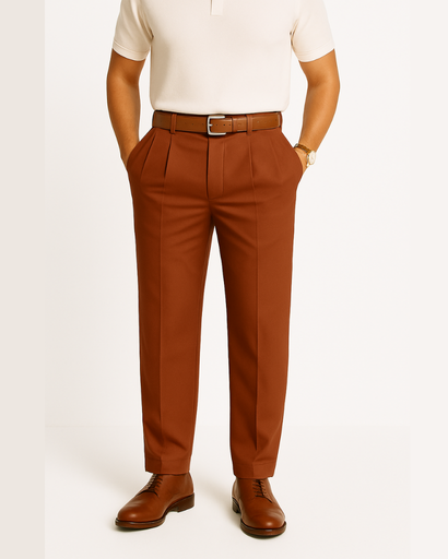 Pantalon Chino Homme à Coupe Ajustée