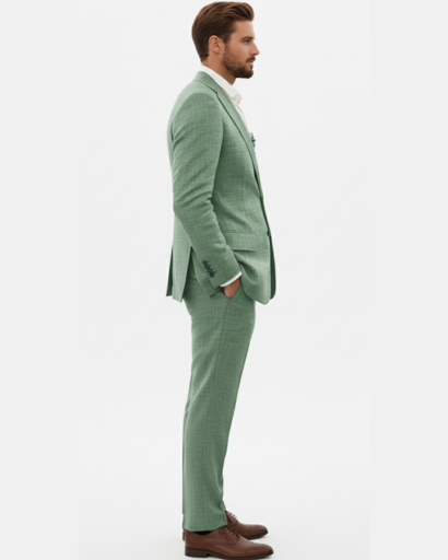 Costume en lin haut de gamme pour homme