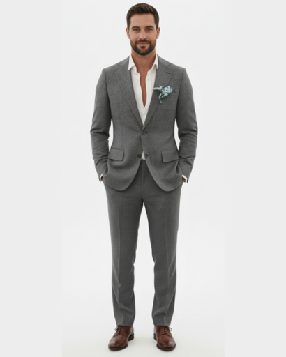 Costume en lin haut de gamme pour homme