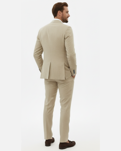 Costume en lin haut de gamme pour homme