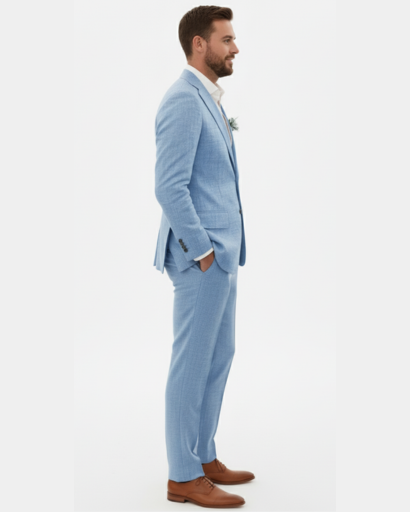 Costume en lin haut de gamme pour homme