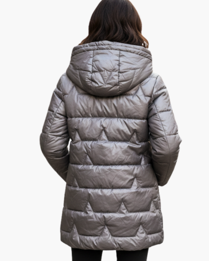 Doudoune Longue Femme Brillante – Élégante, Chaude et Légère