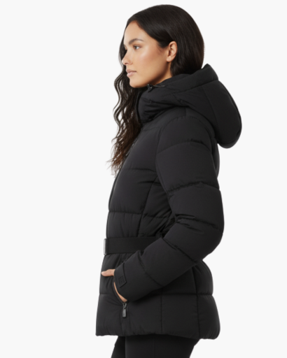 Doudoune Femme avec Ceinture Assortie
