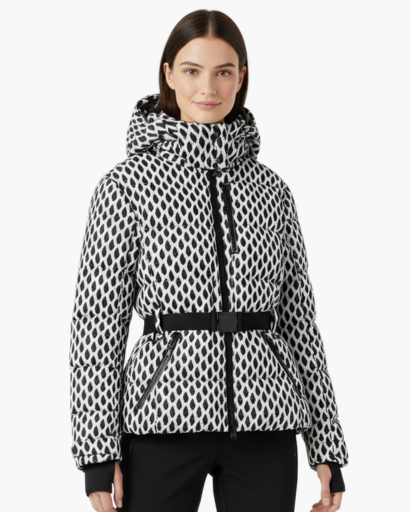 Doudoune Femme avec Ceinture Assortie