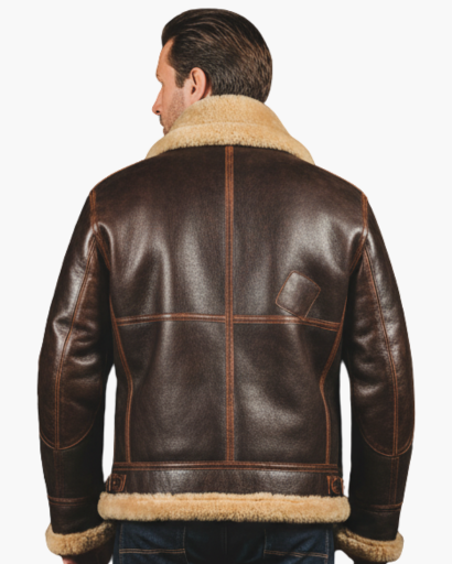 Blouson Aviateur Homme en Similicuir Doublé – Style Vintage & Chaleur Hivernale
