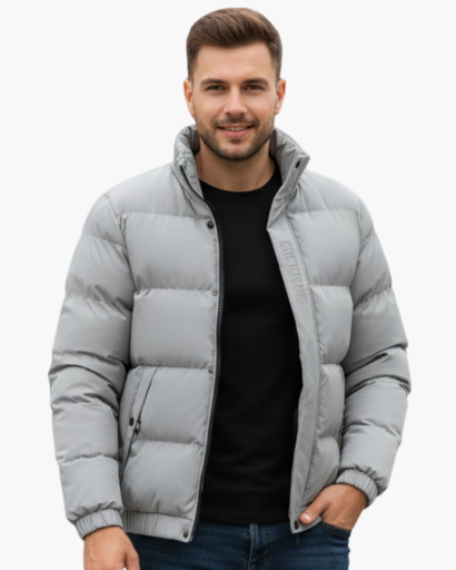 Doudoune Homme Légère & Chaude – Style Urbain et Confort d’Hiver