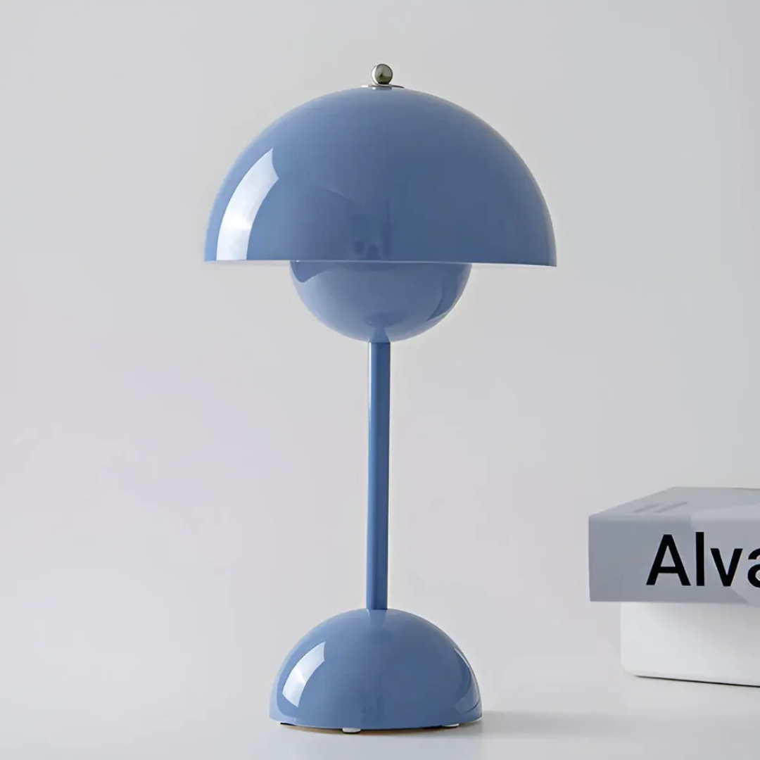 lampe de table sans fil bleu clair