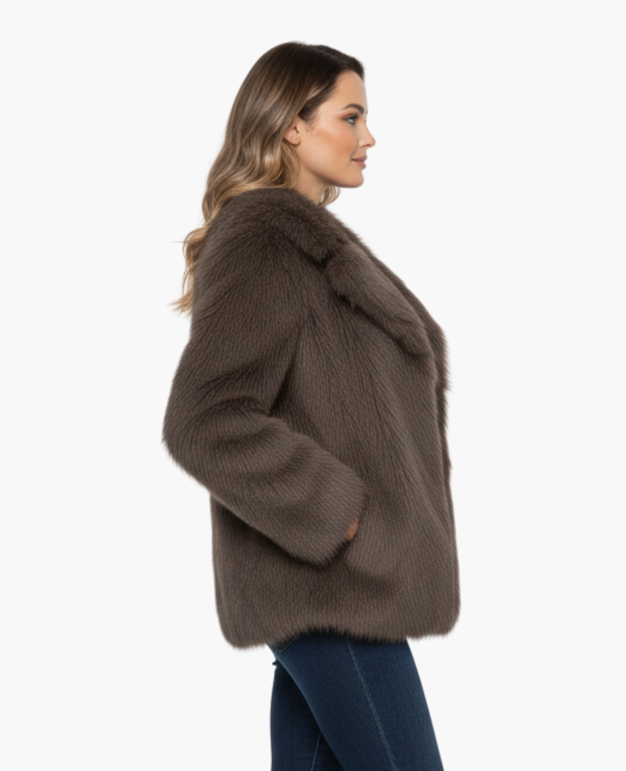 Manteau Femme Fourrure Synthétique | Élégance Classique et Douceur Luxe