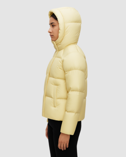 Doudoune Femme Courte Hiver avec Capuche – Manteau Chaud et Moderne