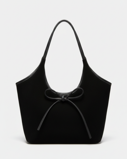 Sac à Main Cabas Minimaliste avec Détail Nœud Élégant