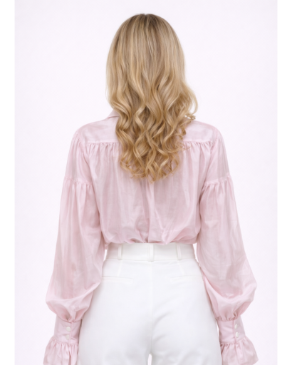Chemise ample à manches bouffantes femme