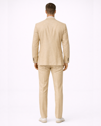 Costume Homme Old Money Lin 2 Pièces – Blazer et Pantalon Style Décontracté Chic