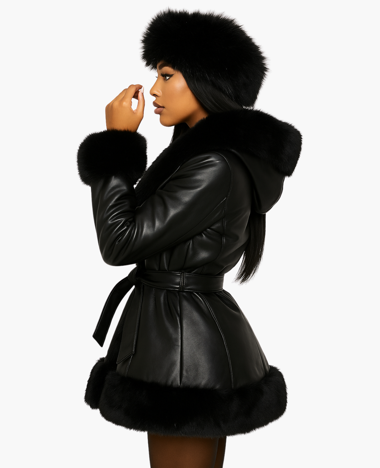 Manteau Femme à Capuche Bordée | Chaleur Élégante pour les Jours Froids