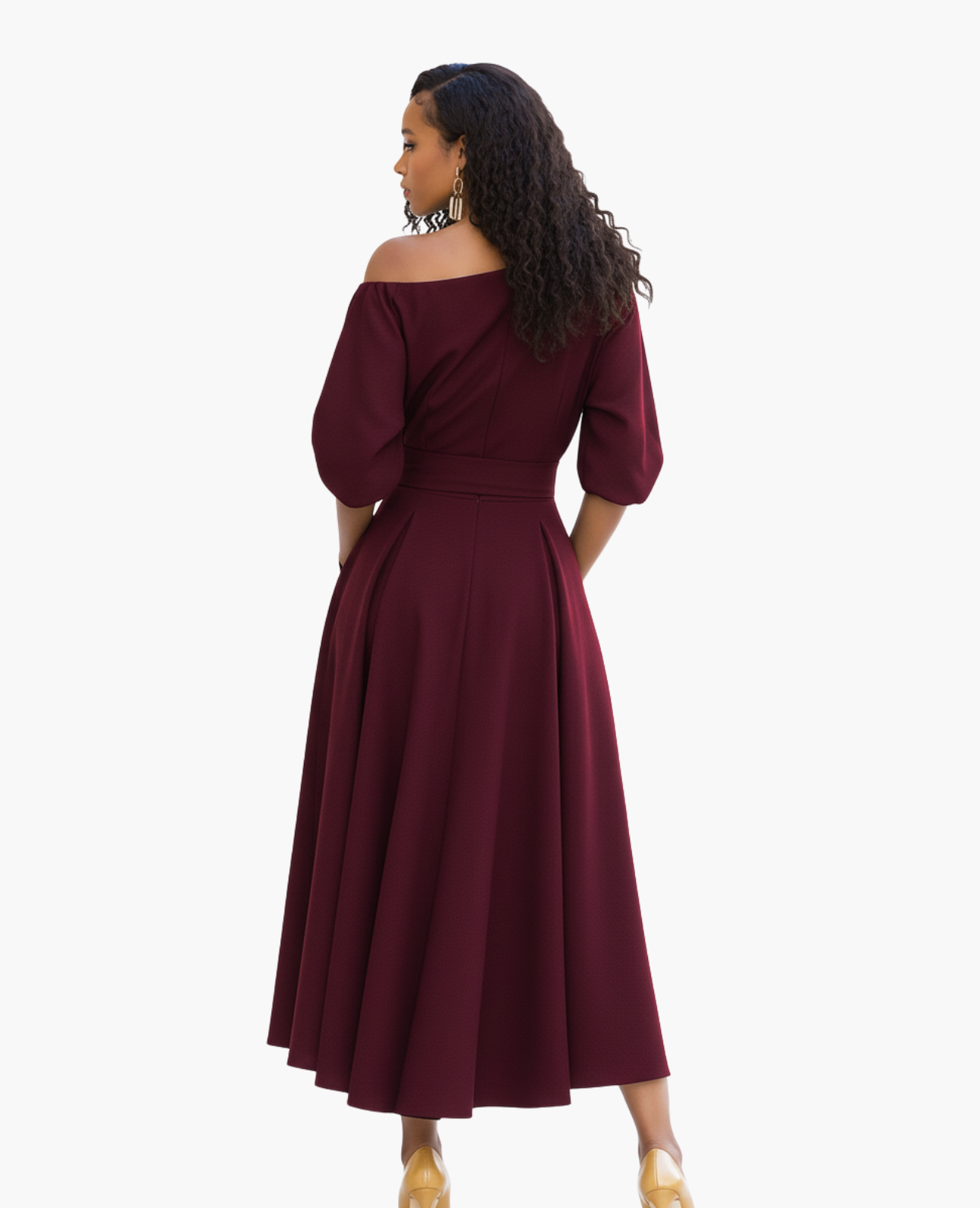 Robe Élégante Épaules Dénudées | Fluide, Chic et Féminine